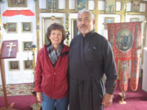 Naomi and Russian Orthodox priest Ninilchik