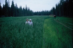 Mark Gaede and David Isaak on the "proved up" acreage -- "Gaede Private airstrip."