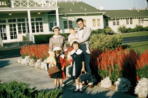 My Gaede family flying to Alaska in the late '50s.