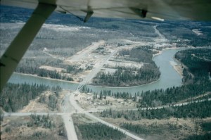 Soldotna - 1961. Airstrip in town, behind the first house we lived in. Now Wilson Street. 