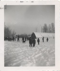 School in Quonsets in Tanana