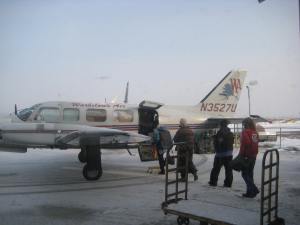 Flying from Fairbanks to Tanana